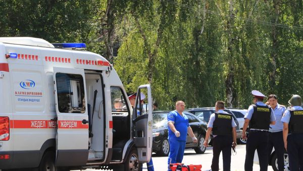 Автомобиль скорой помощи в Алма-Ате
