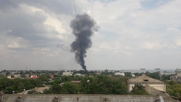 Пожар в Евпатории. 21 июня 2018