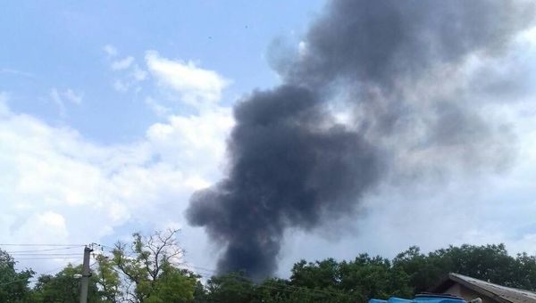 Пожар в Евпатории. 21 июня 2018