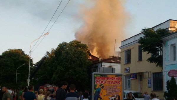 Пожар в жилом доме в Алуште