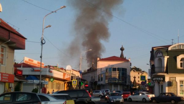 Пожар в жилом доме в Алуште Пожар в жилом доме в Алуште