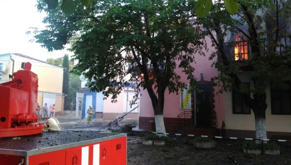Пожар в жилом доме в Алуште