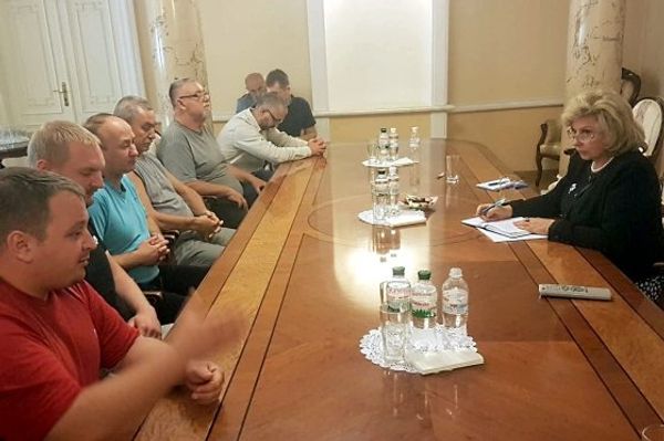 Встреча Москальковой с моряками судна Норд