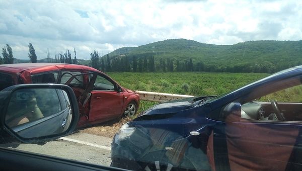 ДТП в районе Верхнесадового на трассе Севастополь - Бахчисарай. 30 июня 2018
