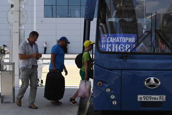 Междугородняя автостанция в новом терминале аэропорта Симферополь