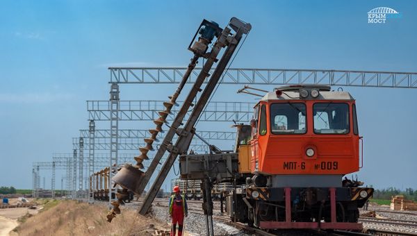 Строительство двухпутного железнодорожного подхода к Крымскому мосту Строительство двухпутного железнодорожного подхода к Крымскому мосту