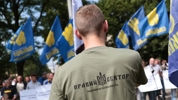 Митинг националистов во Львове
