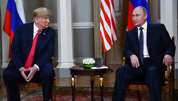 Встреча президента РФ Владимира Путина и президента США Дональда Трампа. 16 июля 2018