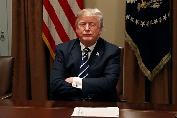 Президент США Дональд Трамп в Белом доме, Вашингтон, США. 17 июля 2018