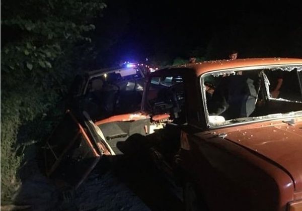 Лобовое столкновение ВАЗ-2101 и ВАЗ-2115 в Судаке