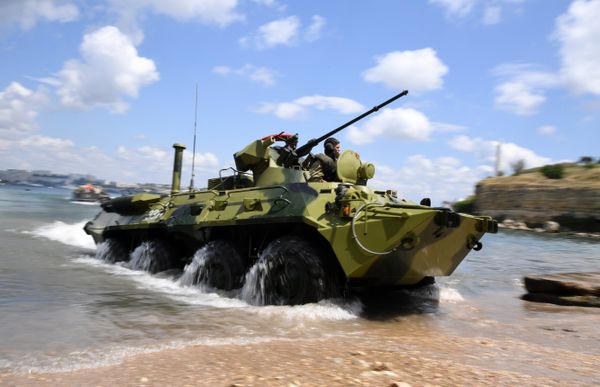 Генеральная репетиция парада кораблей в честь Дня ВМФ России в Севастополе