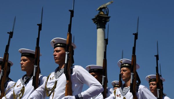 Празднование Дня ВМФ России в Севастополе