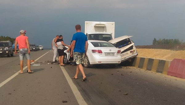 ДТП на Керченской трассе в районе поселка Зуя