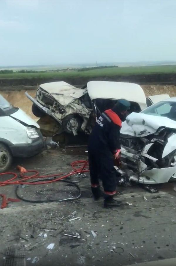 ДТП на Керченской трассе в районе поселка Зуя