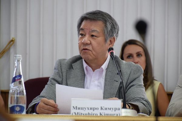 Глава японской делегации, председатель неправительственной организации Иссуй-Кай Кимура Мицухиро, прибывший в Ялту Глава японской делегации, председатель неправительственной организации Иссуй-Кай Кимура Мицухиро, прибывший в Ялту
