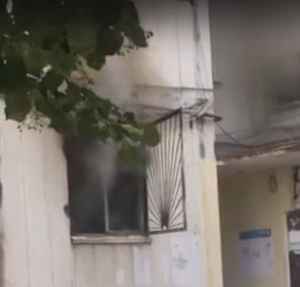 Пожар в жилой многоэтажке в Симферополе. 11 августа 2018