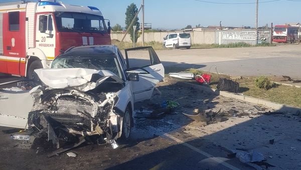 ДТП на трассе Симферополь-Керчь в районе поселка Приморский