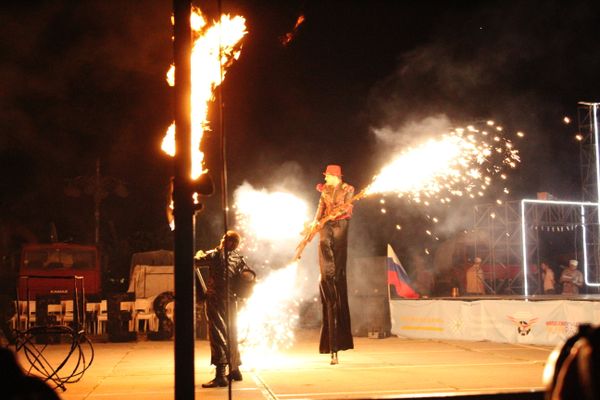 Третий международный фестиваль огненных театров Крым Fire Fest в Коктебеле