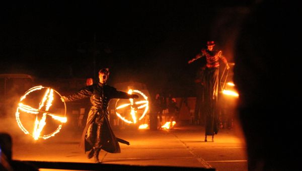 Третий международный фестиваль огненных театров Крым Fire Fest в Коктебеле