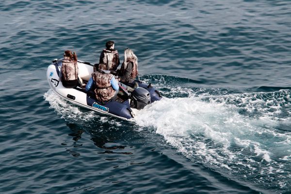 Сотрудники организации Безмятежное море работают в море