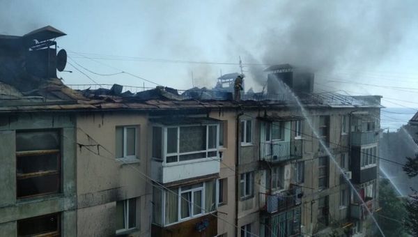 Ликвидация пожара в поселке Кореиз, 14.08.2018 г.