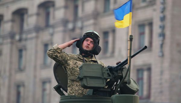Репетиция парада ко Дню независимости Украины в Киеве