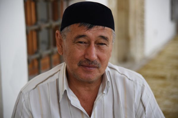 Крымчанин Эскендер Апсиев на праздновании Курбан-байрама в Евпатории. 21.08.2018 г.
