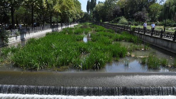 Набережная реки Салгир в центре Симферополя Набережная реки Салгир в центре Симферополя