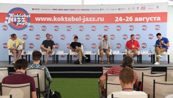 Пресс-конференция участников группы Rick Margitza на фестивале Koktebel Jazz Party