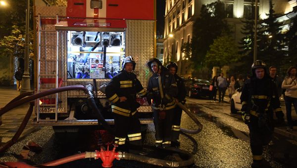 В здании Центробанка произошел пожар