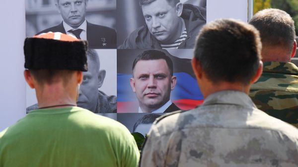 Траурные мероприятия, посвященные памяти главы Донецкой народной республики Александра Захарченко. Симферополь, 01.09.2018 года