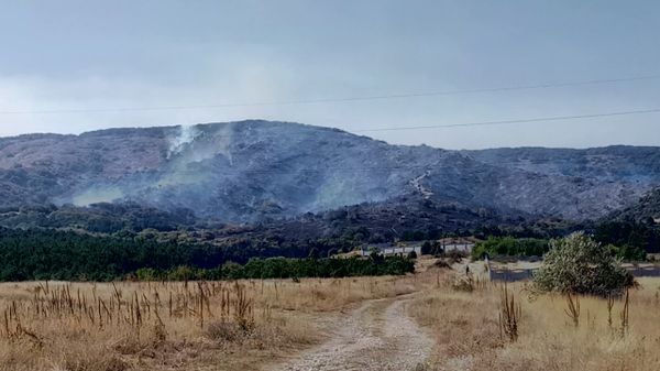 Лесной пожар в районе горы Агармыш, Старый Крым