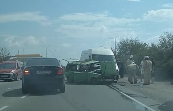 ДТП в районе села Орехово на трассе Симферополь-Саки. 9 сентября 2018