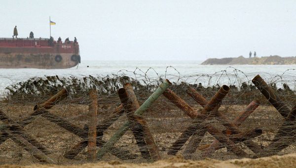 Украинские пограничники в Азовском море
