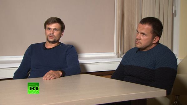 Главный редактор Sputnik и RT Маргарита Симоньян взяла интервью у Александра Петрова и Руслана Боширова о причастности к делу Скрипалей