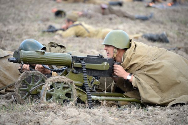 Реконструкция сражения за Севастополь в мае 1944 года в рамках Крымского военно-исторического фестиваля