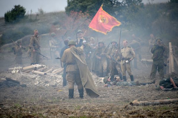 Реконструкция сражения за Севастополь в мае 1944 года в рамках Крымского военно-исторического фестиваля