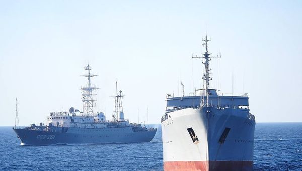 Корабли ВМСУ у берегов Крыма