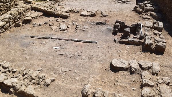 Раннесредневековая постройка на раскопе античного города Тиритака