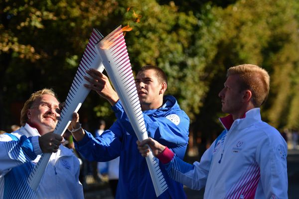 Эстафета огня XXIX Всемирной зимней универсиады в Крыму