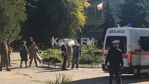 Керченский политехнический колледж, в котором произошел взрыв. 17 октября 2018