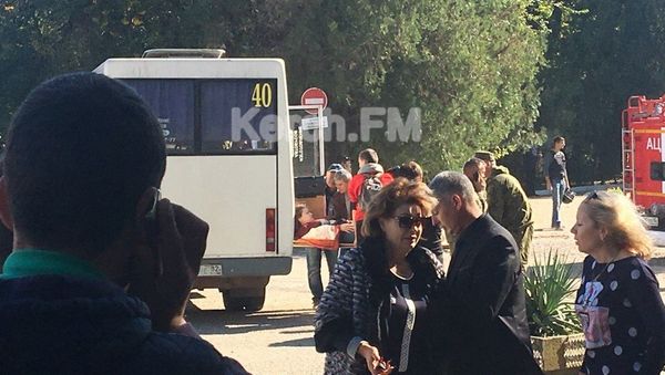 Керченский политехнический колледж, в котором произошел взрыв. 17 октября 2018