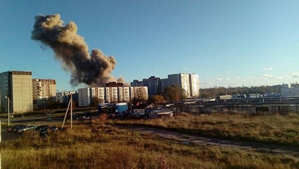 Взрыв на территории завода Авангард
