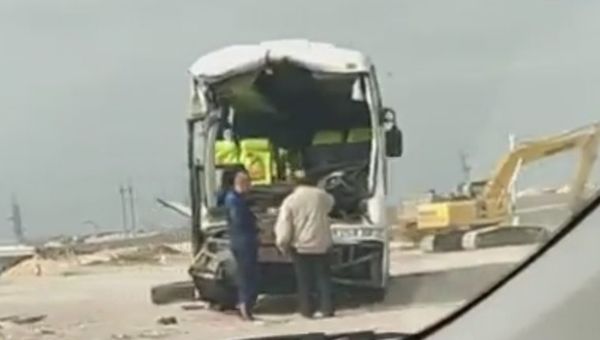 ДТП с участием автобуса и грузовика