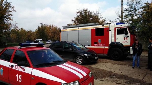 На месте взрыва газовоздушной смеси в Керчи. 22 октября 2018