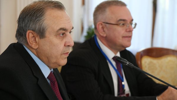 Вице-премьер РК Георгий Мурадов на IV международной конференции Крым в современном международном контексте - 2018 в Ливадии 25.10.2018 г.