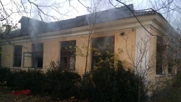 Пожар в селе Садовое Нижнегорского района