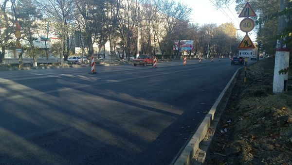 Отремонтированная дорога на улице Севастопольская в Симферополе