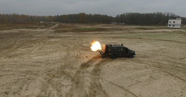 Испытания украинского мобильного минометного комплекса Барс-8ММК Испытания украинского мобильного минометного комплекса Барс-8ММК