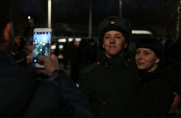 Отправка крымских призывников на военную службу. 14 ноября 2018 Отправка крымских призывников на военную службу. 14 ноября 2018